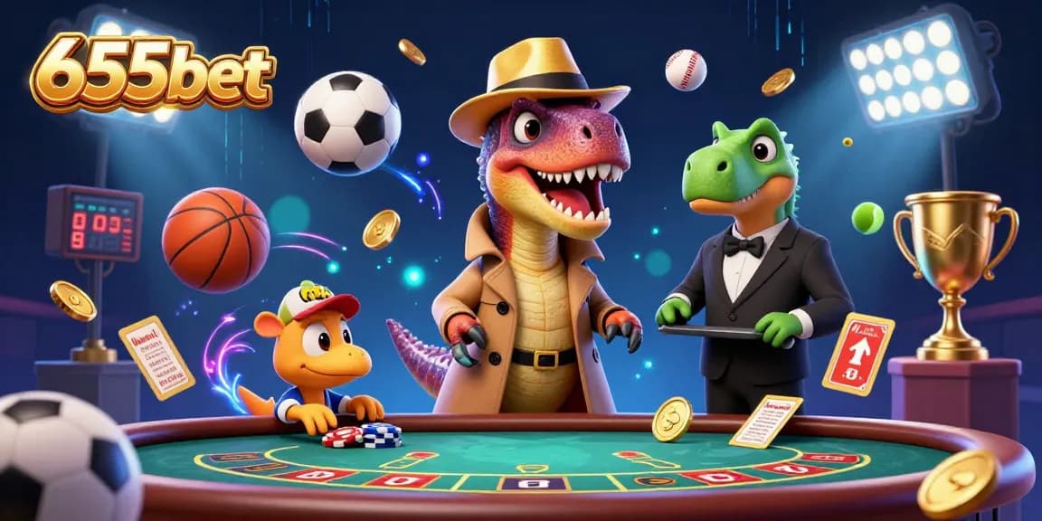 Engage with 655bet's thrilling blackjack experience featuring a clever velociraptor at the table.