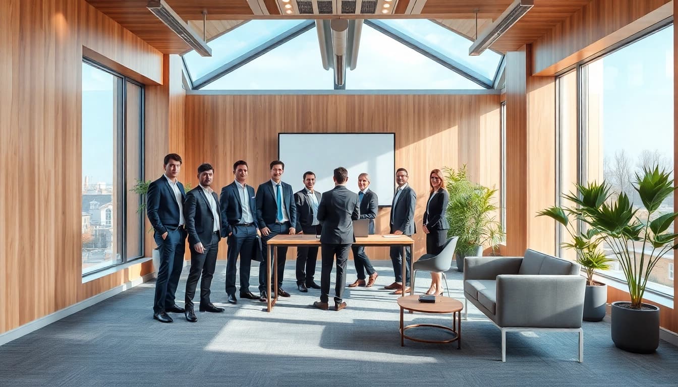 Professionelle Besprechungsszene beim Headhunter Braunschweig im modernen Büroambiente.