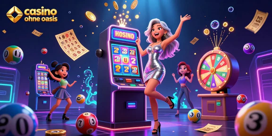 Win at casino ohne oasis with a slot machine jackpot and vibrant casino elements