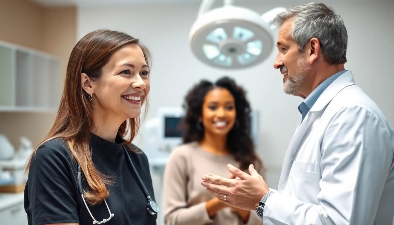 Driada medical benefits explained by a healthcare expert in a modern clinic setting.