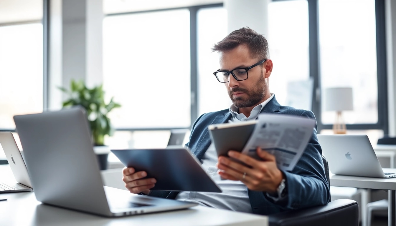 Headhunter Saarbrücken konzentriert sich auf die Analyse von Lebensläufen in einem modernen Büro.