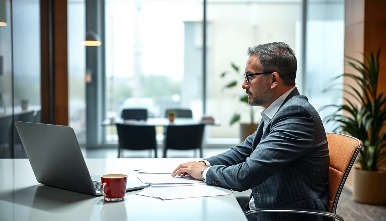 Headhunter Oberhausen führt ein Bewerbungsgespräch mit einem Kandidaten und zeigt Professionalität.