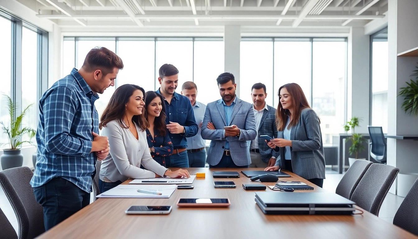 Headhunter Ingenieure beim professionellen Austausch in einem modernen Büro.