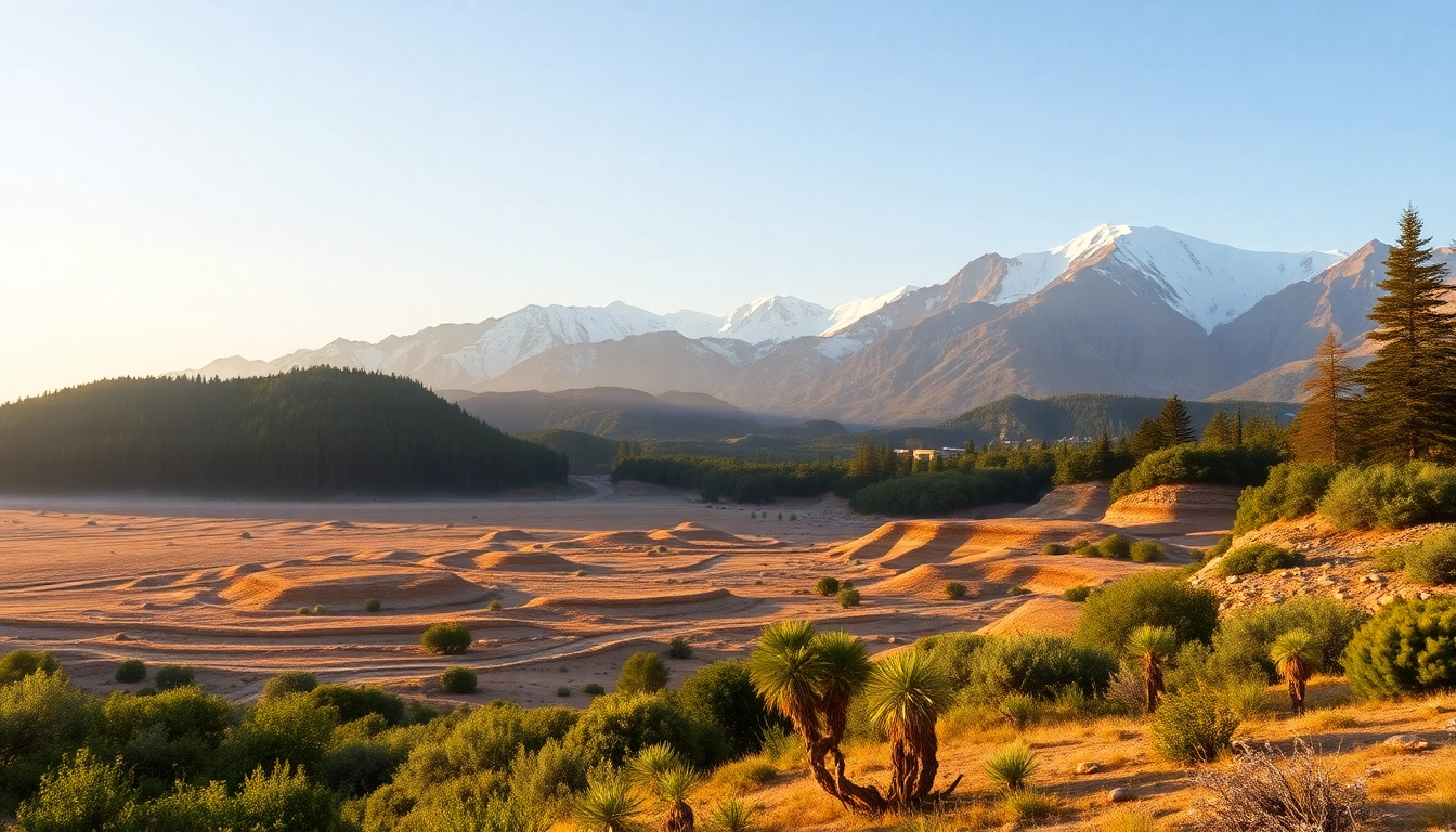 Visual depiction of diverse Klima zones, illustrating the beauty of various climates and their landscapes.