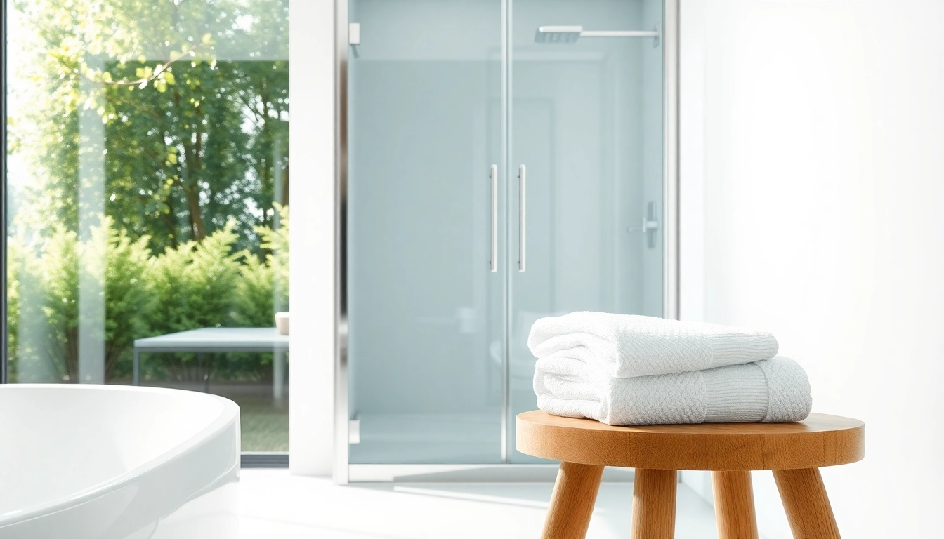 Duschkabine 80x80 in einem modernen Badezimmer-Design mit eleganten Details.