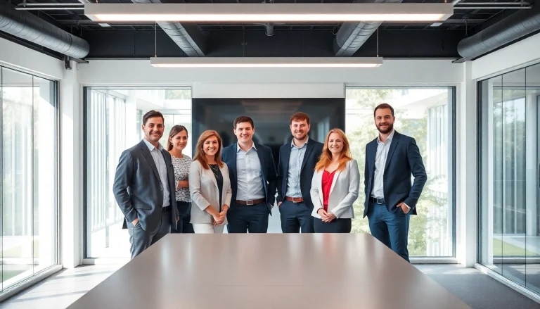 Beraterteam von Unternehmensberatung Firmen in einem modernen Büro, das effektiv zusammenarbeitet.