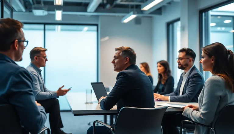 Professionelle Zusammenarbeit im inversen Headhunting-Kontext in einem modernen Büroambiente.
