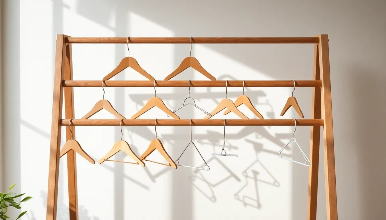Showcasing a variety of kleiderbügel in stylish designs for organized wardrobes
