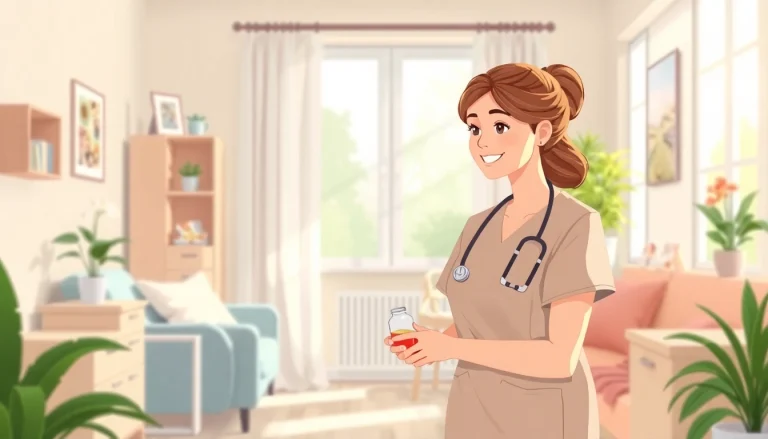 Engaging pflegefachkraft hameln providing compassionate care to an elderly patient at home.