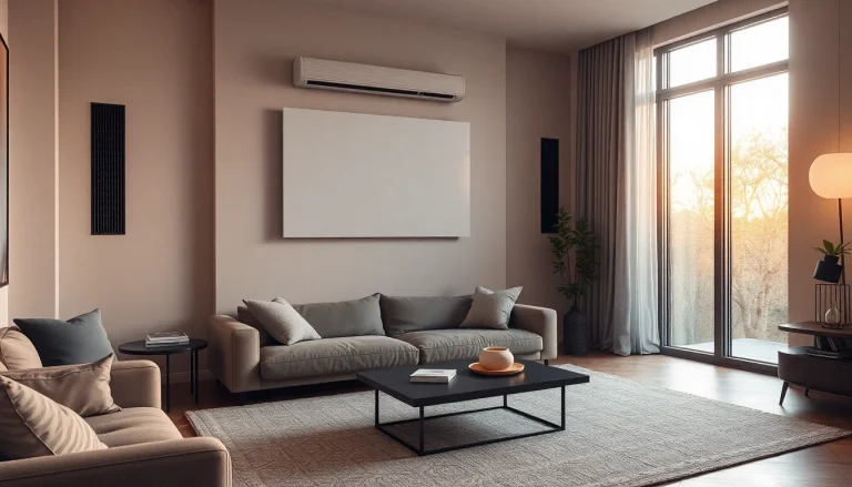 Klima Kontrolle in einem eleganten Raum mit moderner Klimaanlage