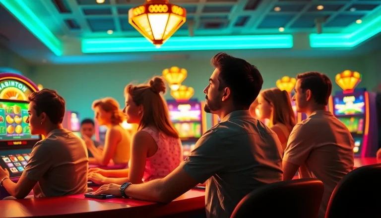 Experience thrilling free online casino games to win real money without deposit, as diverse players enjoy virtual slots.