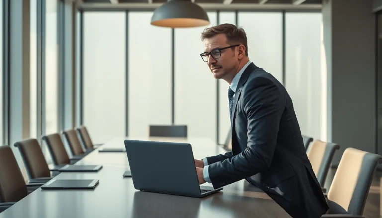 Headhunter Executive Search: Professionelles Interview zwischen Headhunter und Kandidat in modernem Raum.