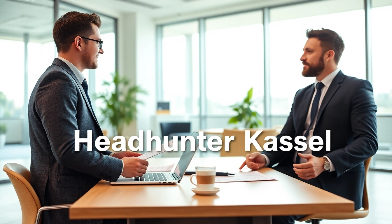 Headhunter Kassel bietet professionelle Beratung in einer modernen Büroumgebung.