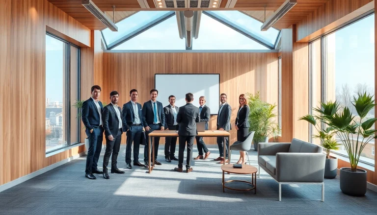 Professionelle Besprechungsszene beim Headhunter Braunschweig im modernen Büroambiente.