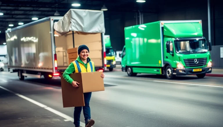 Umzugsunternehmen Wuppertal, effiziente Umzugshelfer transportieren Möbel in einer hellen Umgebung.