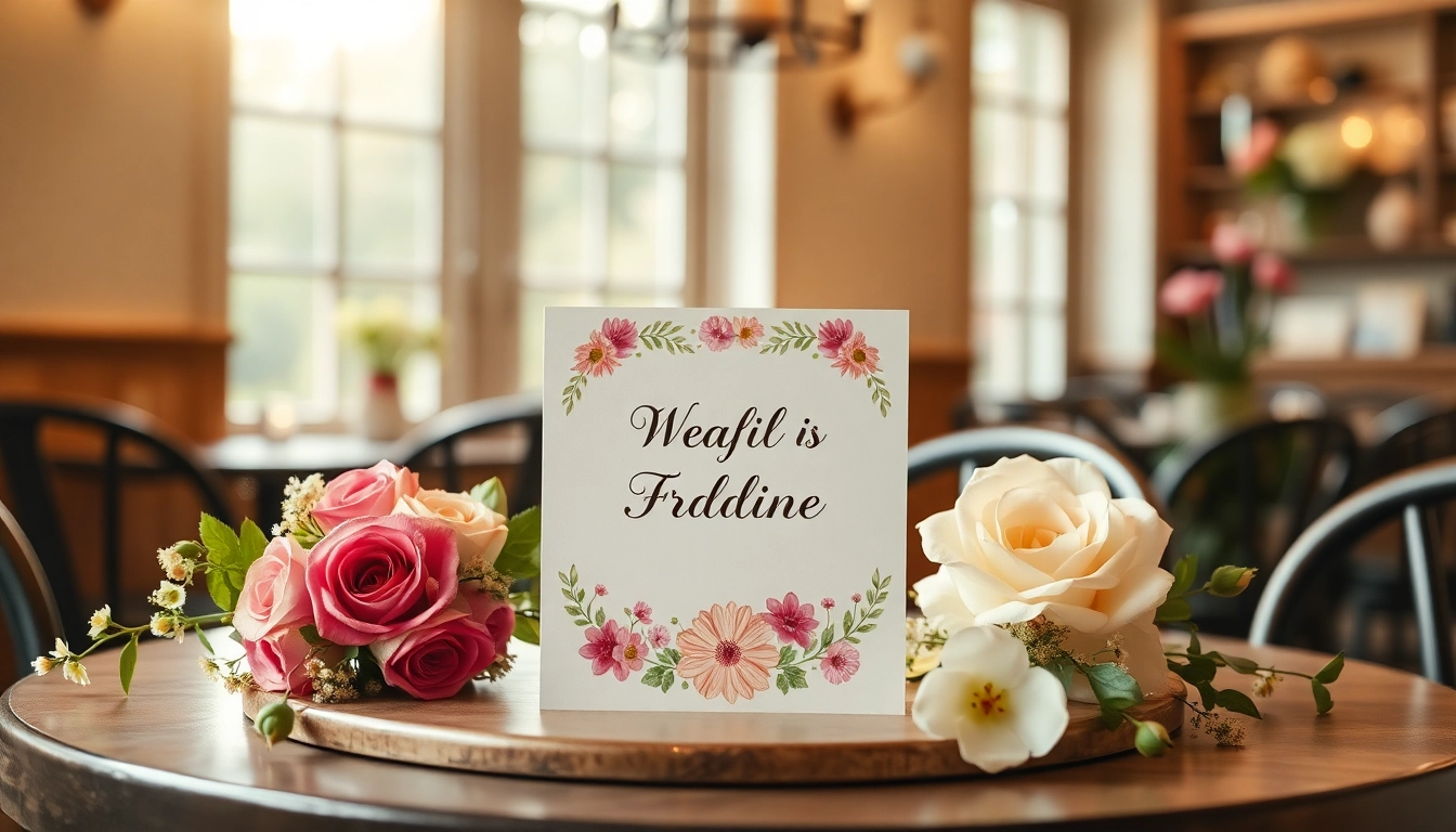 Gestalte traumhafte Hochzeitskarten mit kreativen Designs und floralen Motiven.