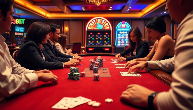 Experience thrilling gameplay at F8Bet with vibrant poker chips and casino excitement.