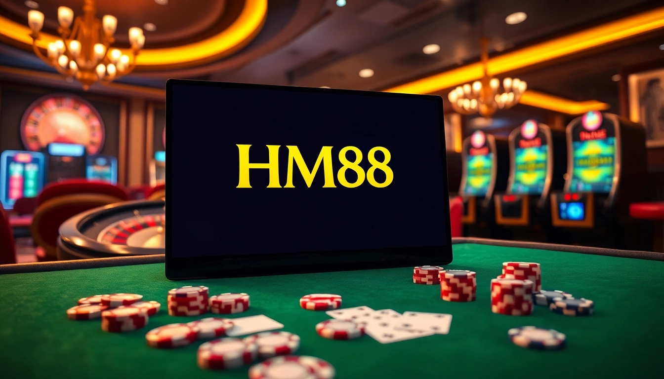 Experience the thrill of gambling at HM88's luxurious casino tables.