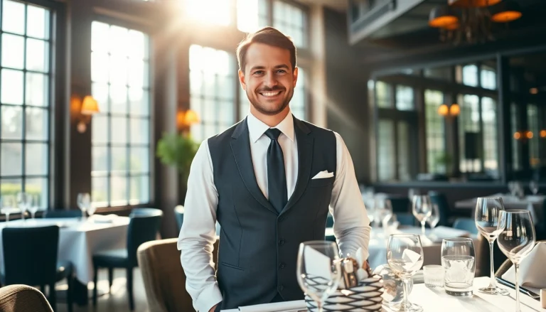 Headhunter Gastronomie berät Kandidaten in einem eleganten Restaurant.