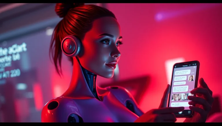 Engaging AI character in intimate conversation for ai porn chat experience.