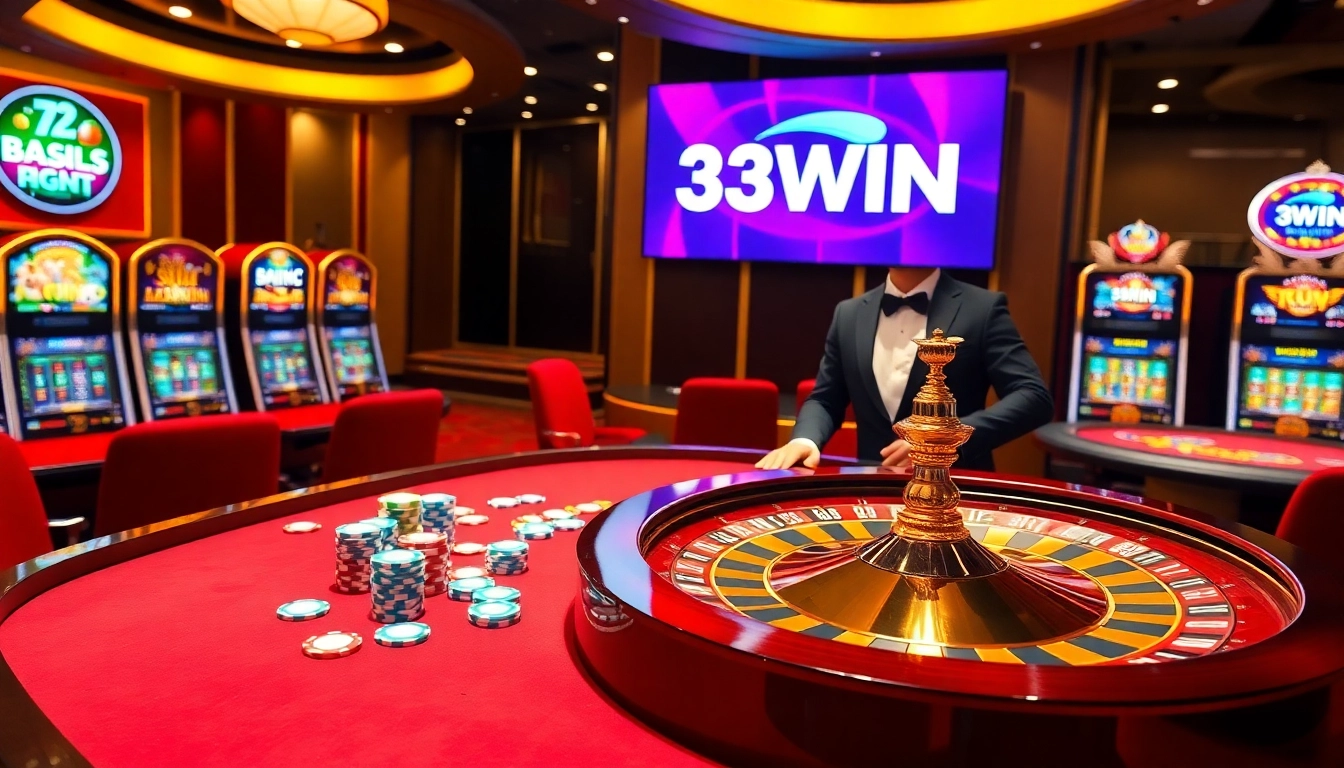 Experience the thrill of winning at 33WIN's luxurious casino table games.