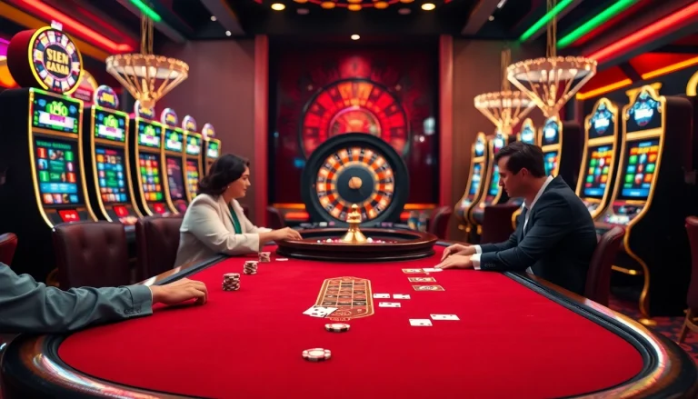 Experience high-stakes gaming at https://s8s8.org/ with players immersed in a thrilling casino atmosphere.