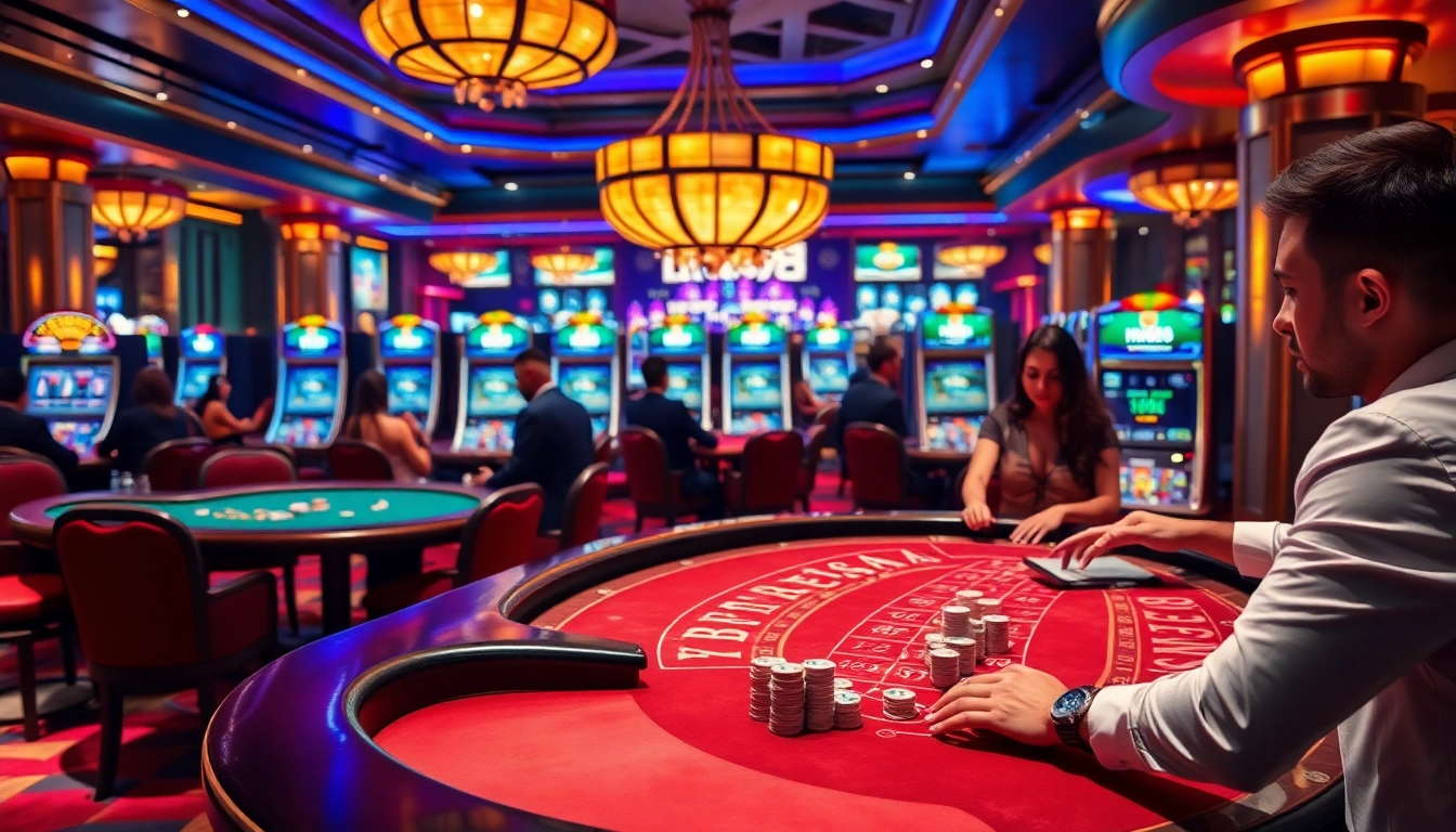 Experience thrilling gameplay at HM88 casino with vibrant tables and dynamic action.