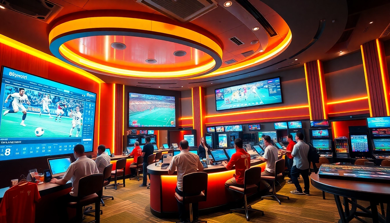 Engaging in sports betting at thể thao 68win with lively atmosphere and professional staff.
