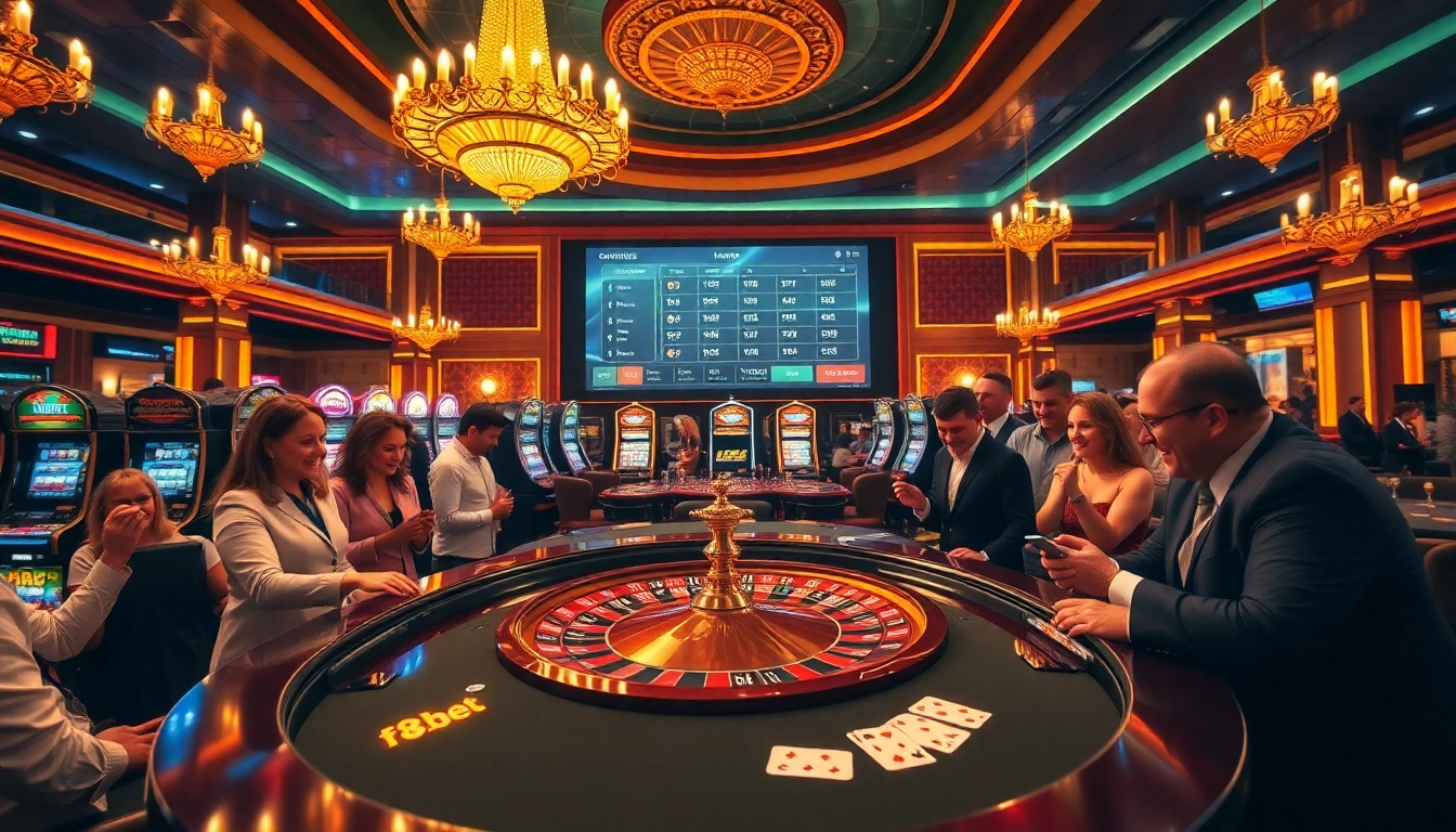 Experience excitement at https://f8bet.ventures/ with luxury casino elements and enthusiastic gamblers.