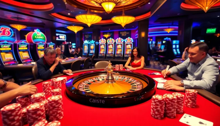 Experience thrilling gameplay at https://www.bdtk1.org/ with vibrant casino tables and excited players.