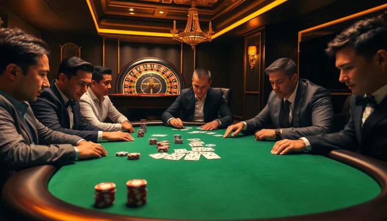 Experience high-stakes excitement at https://b52club.forum/ with professional poker players at a luxury table.