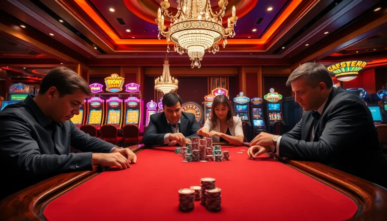 Experience thrilling casino action at https://mm88.press/ with high-stakes poker and vibrant slot machines.