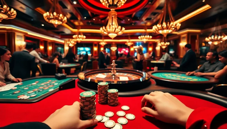 Experience the excitement of bancadoithuong.futbol with vibrant casino gaming scenes.