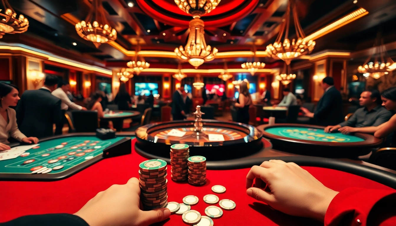 Experience the excitement of bancadoithuong.futbol with vibrant casino gaming scenes.