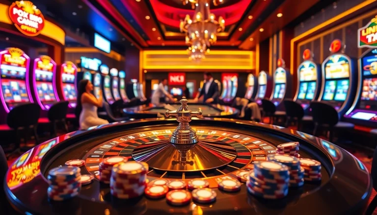 Experience thrilling gaming action at NK 88 with vibrant roulette and attentive dealers.
