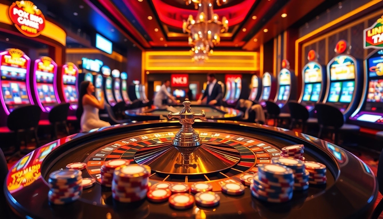 Experience thrilling gaming action at NK 88 with vibrant roulette and attentive dealers.