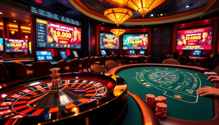 Experience exciting gameplay at home eejl with a captivating casino atmosphere featuring roulette and poker.