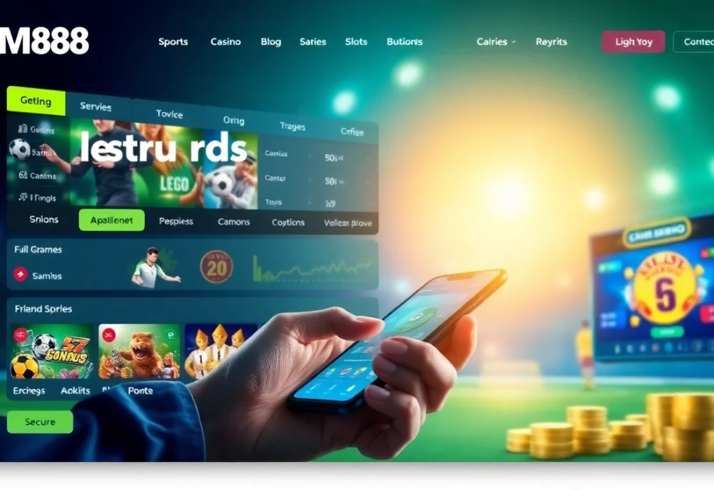 CM88 online betting platform interface showcasing sports, casino, and slots.