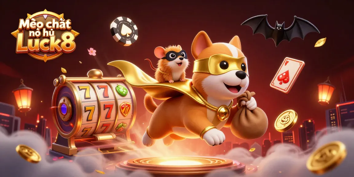 Mẹo chơi nổ hũ Luck8 strategies maximizing jackpot wins illustrated in vibrant casino scene.