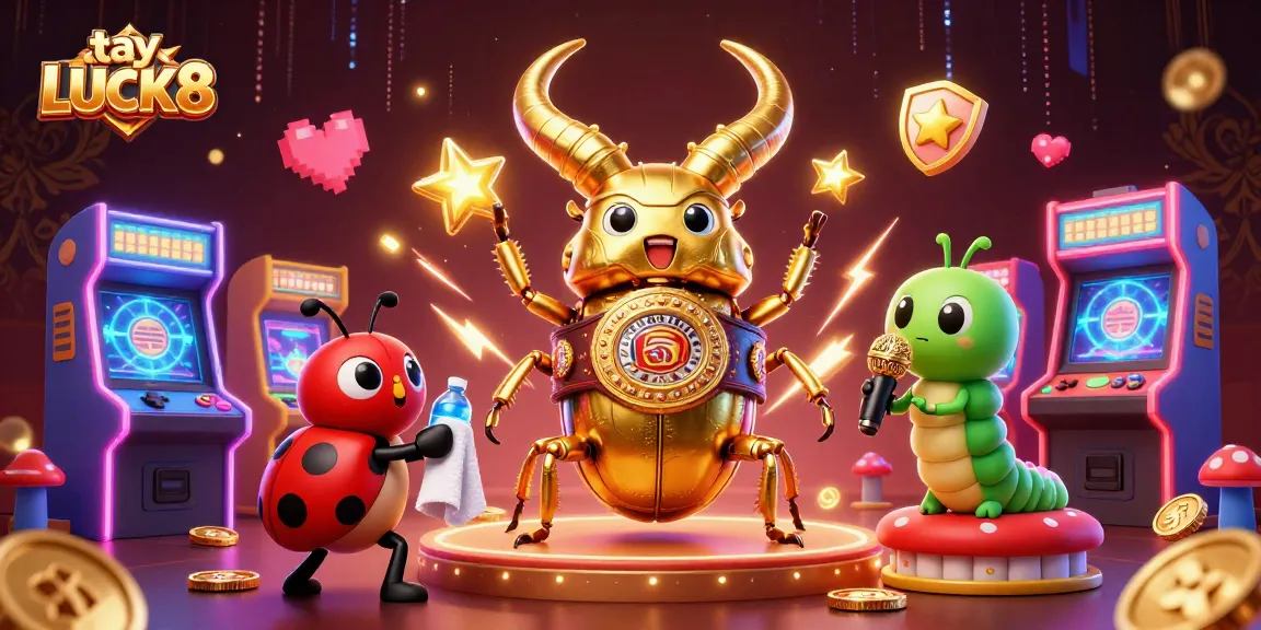 Experience thrilling gameplay at LUCK8 with vibrant 3D casino elements and characters in action.
