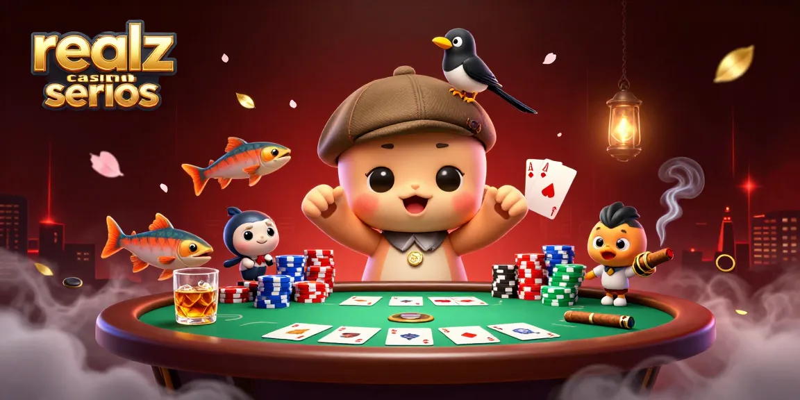Realz casino serio: Valuta strategie di gioco in un'illustrazione vivace e accattivante.